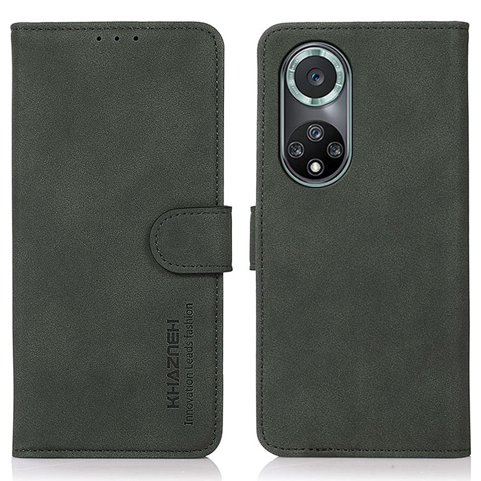 

Khazneh Strukturiertes Leder Dual-side-magnetverschluss Phone Deckungswallet Wallet Für Honour 50 Pro - Grün, Honor 50 Pro