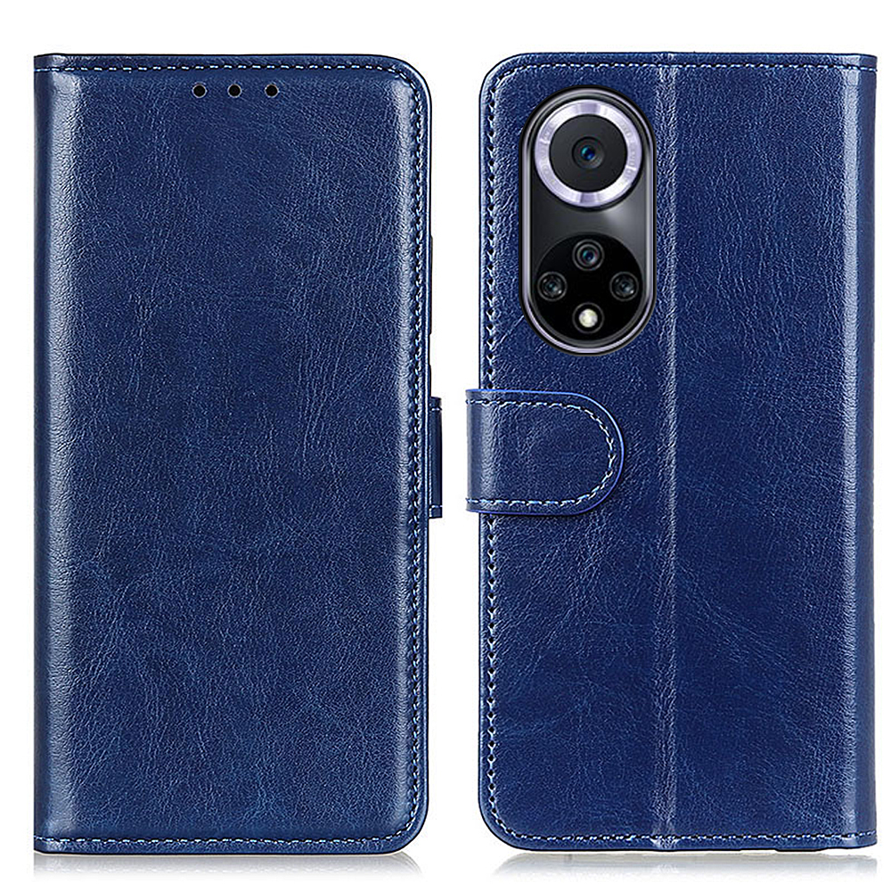 

Ganzkörperschutz Crazy Horse Textur PU-Leder Brieftasche Stand Schutztelefonabdeckung Für Huawei Nova 9 - Blau, Huawei nova 9