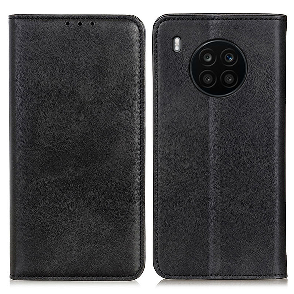 

Automatisches Schließen Magnetic Split Leder Brieftasche Stand Flip Anti-Scratch-Schutzabdeckung Für Ehre 50 Lite / Huawei Nova 8i. - Schwarz, Honor 50 Lite