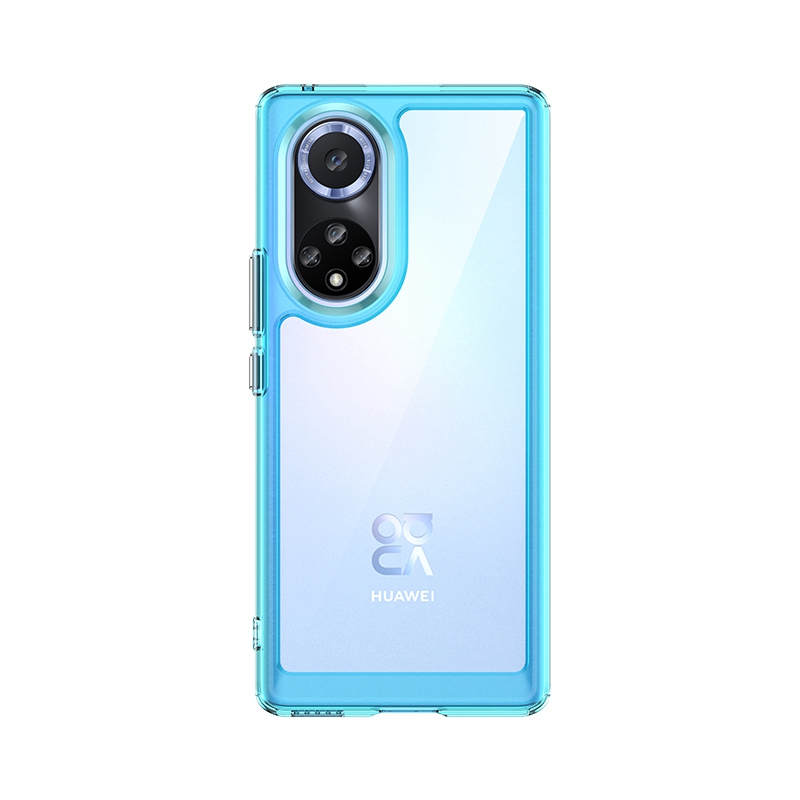 

Für Ehren 50/Huawei Nova 9 TPU + Acrylhybrid-wea-resistente Hülle Unabhängige Tasten Anti-dirt-telefonschale - Transparent Blau, Huawei nova 9