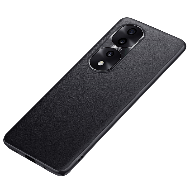 

Fukelai Für Ehren 70 Pro 5g Metalllinsenschutz Ultra Slim Phone Hülle Strukturierte PU Leder Soft TPU Hard PC Hybrid Deckung - Schwarz, Honor 70 Pro 5G