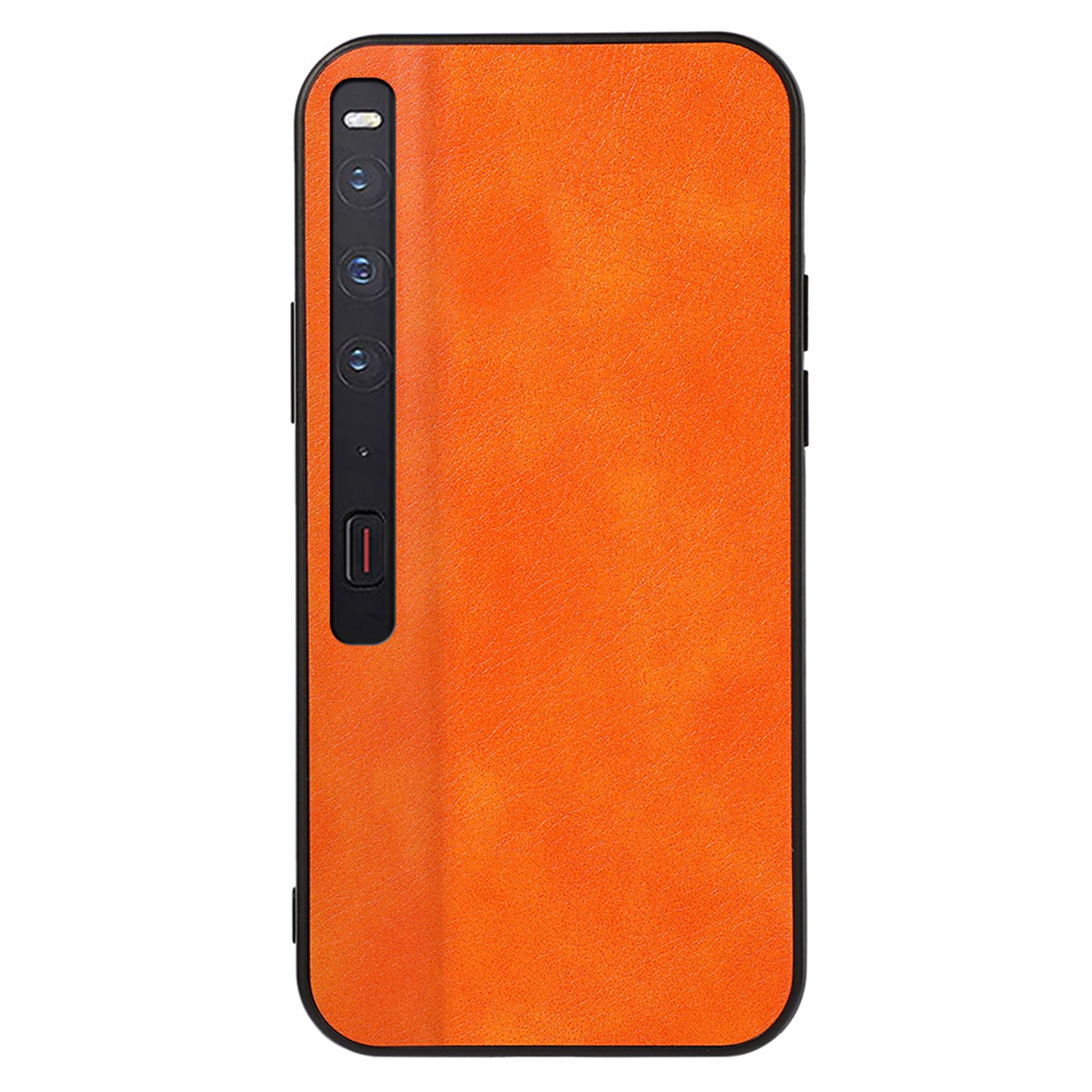 

Litchi Textur Telefonabdeckung Für Huawei Mate xs 2, PU Lederbeschichtung Anti-kratzer-hybrid-pc + TPU Botor Case - Orange, Huawei Mate Xs 2