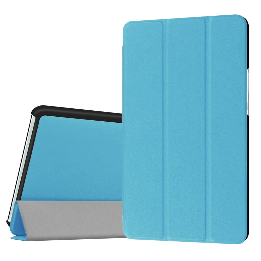 

Couvercle de Support en Cuir à Trois Volets Pour Huawei MediaPad M3 8.4 - Bébé Bleu