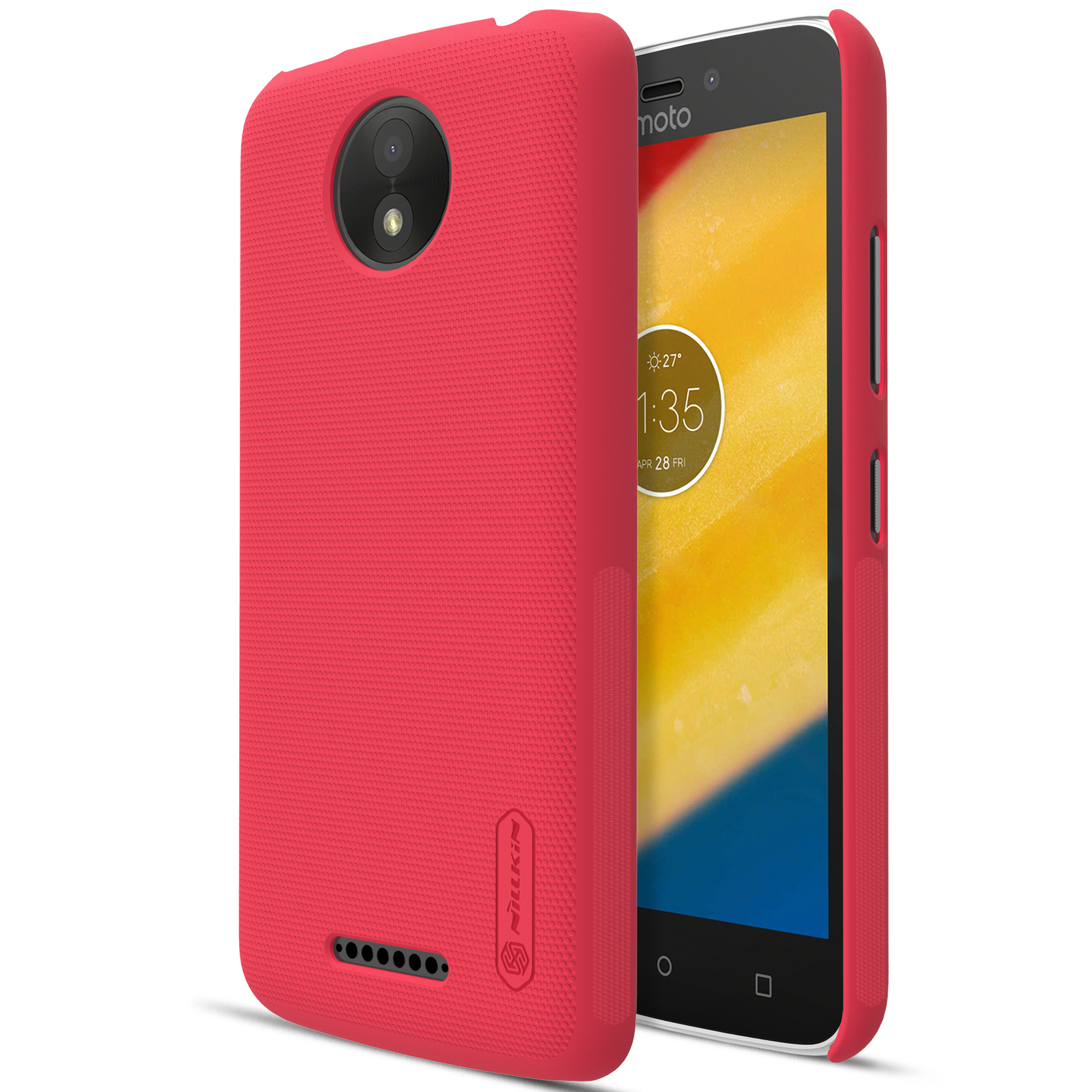 

Nillkin Super Mateed Shield Hard PC Back Shell Для Motorola Moto C Plus - Красный, Motorola Moto C Plus