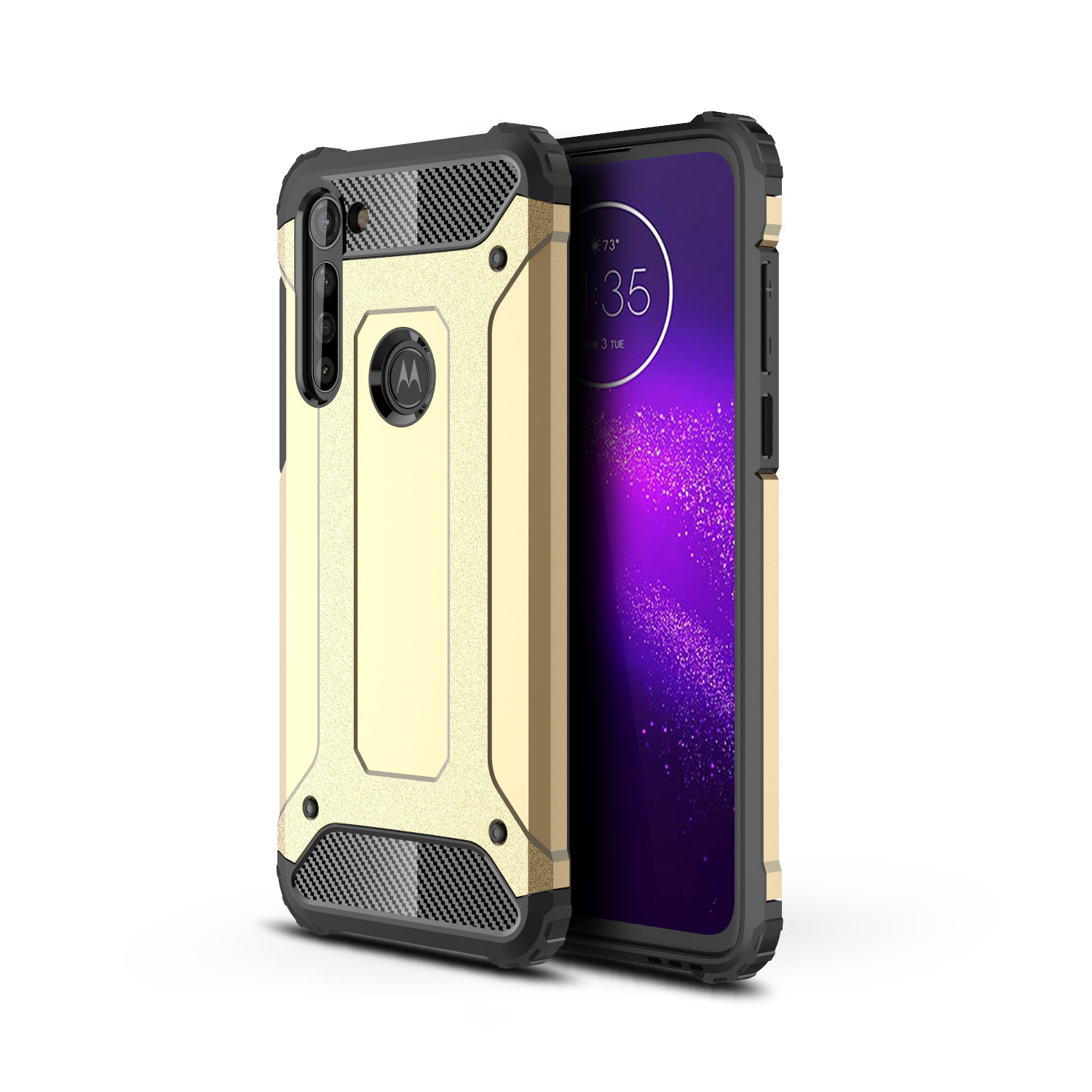 

Armure Guard Plastic + TPU Combo Case Pour Motorola Moto G8 Power - or, Motorola Other Motorola Models