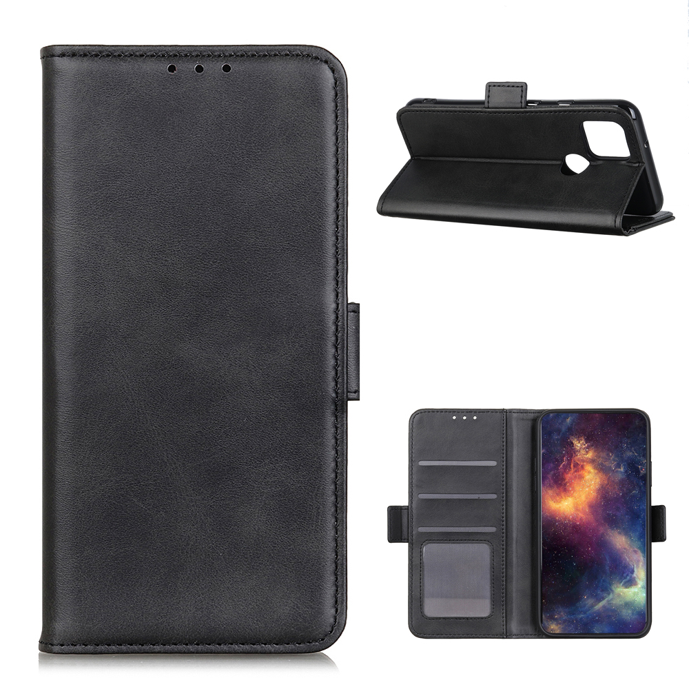 

Boîtier De Protection Du Portefeuille En Cuir De Fermeture Magnétique Latérale Pour Motorola Moto G 5G - Noir