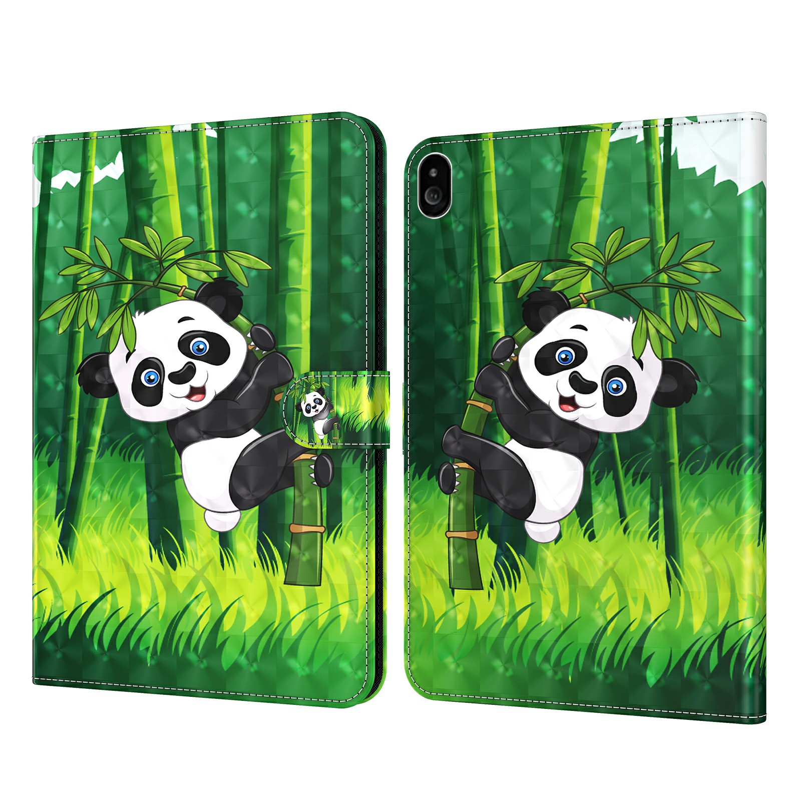 

Brieftasche Design Muster Druckledertablette Für Lenovo Tab M10 TB-X605F - Panda Und Bambus, Lenovo Tab M10 TB-X605F