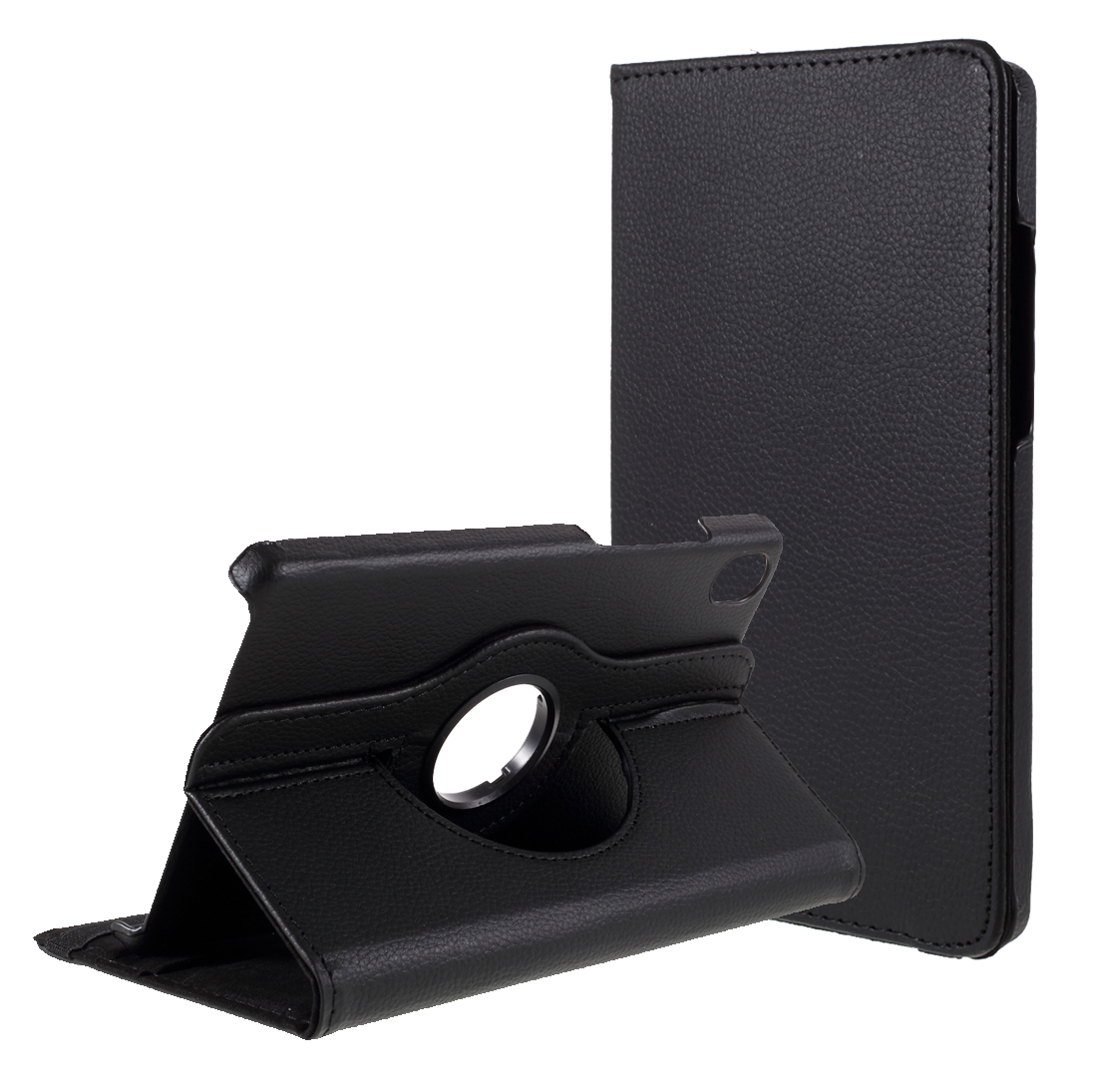 

Lederhülle Mit Rotierender Ständerabdeckung Für Lenovo Tab M8 (1. Gen) HD8505/M8 (2. Gen) HD8705 - Schwarz, Lenovo Tab M8