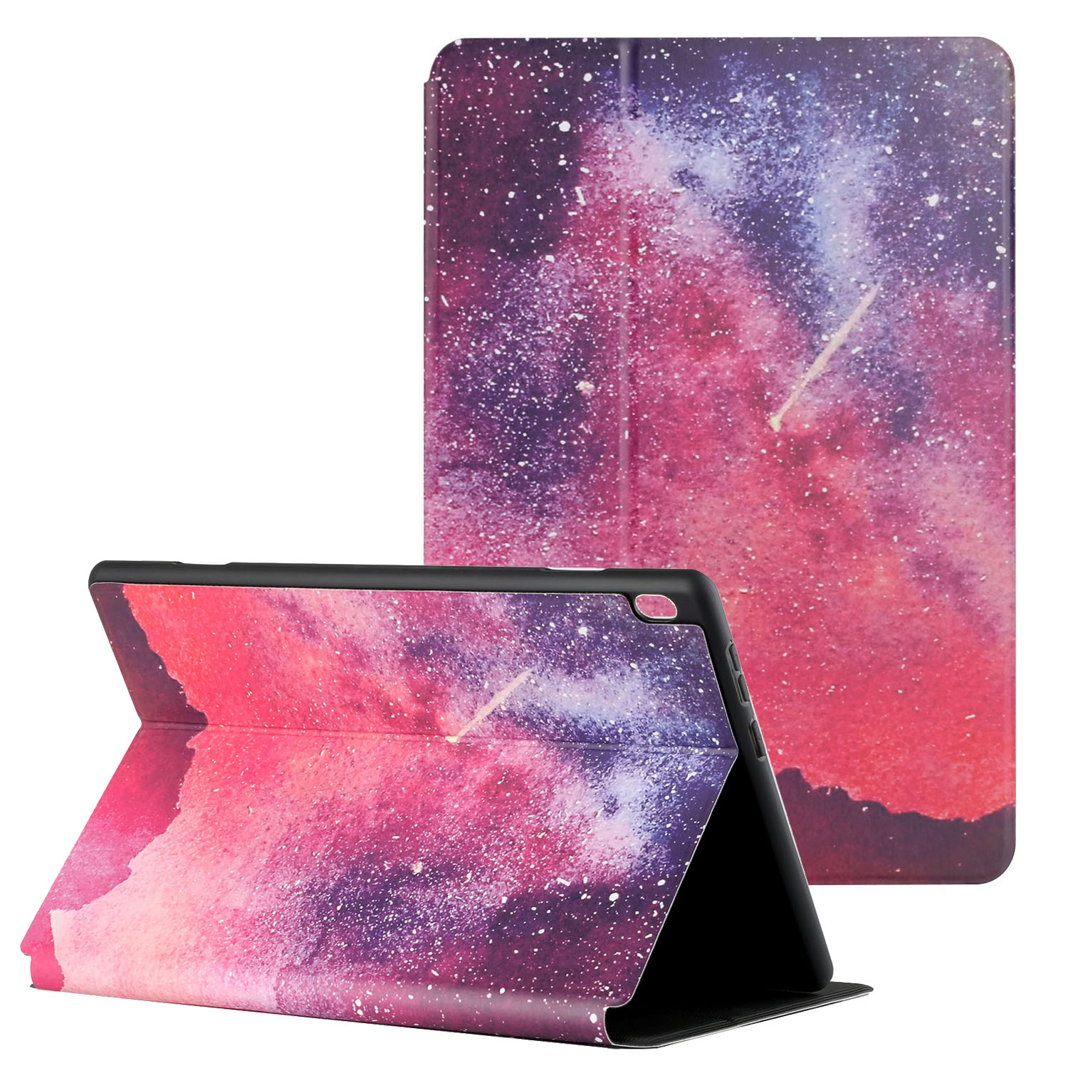 

Plein Protection Modèle Impression Design BI-Plier Stand Smart Cover Pour Lenovo Tab M10 HD TB-X505 - Ciel Étoilé