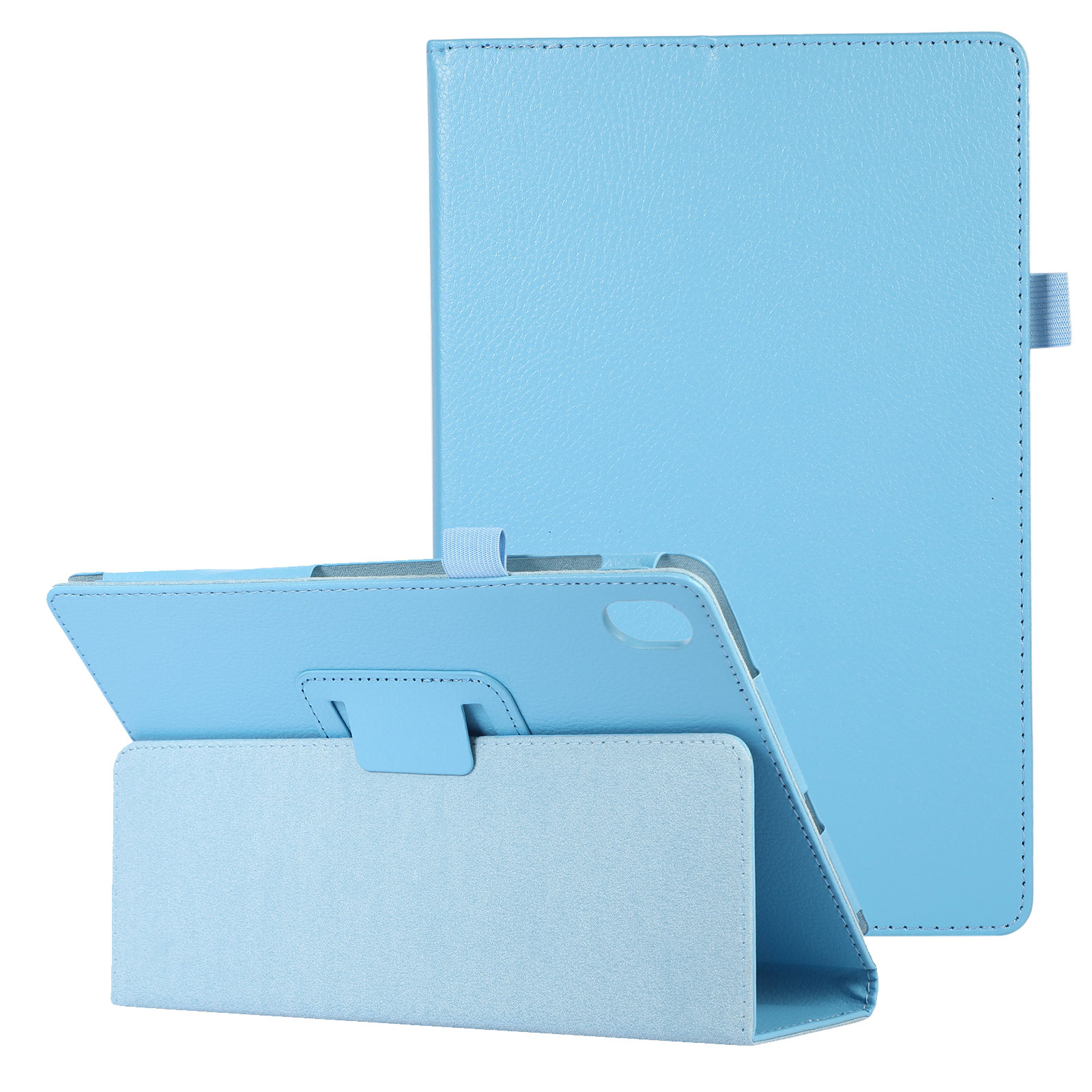 

Anti-kratzer Drop-proof Litchi Textur PU Leder Folio Deckabdeckungshülle Für Lenovo Tab 6 10.1 Zoll - Baby Blau, Lenovo Tab 6 5G
