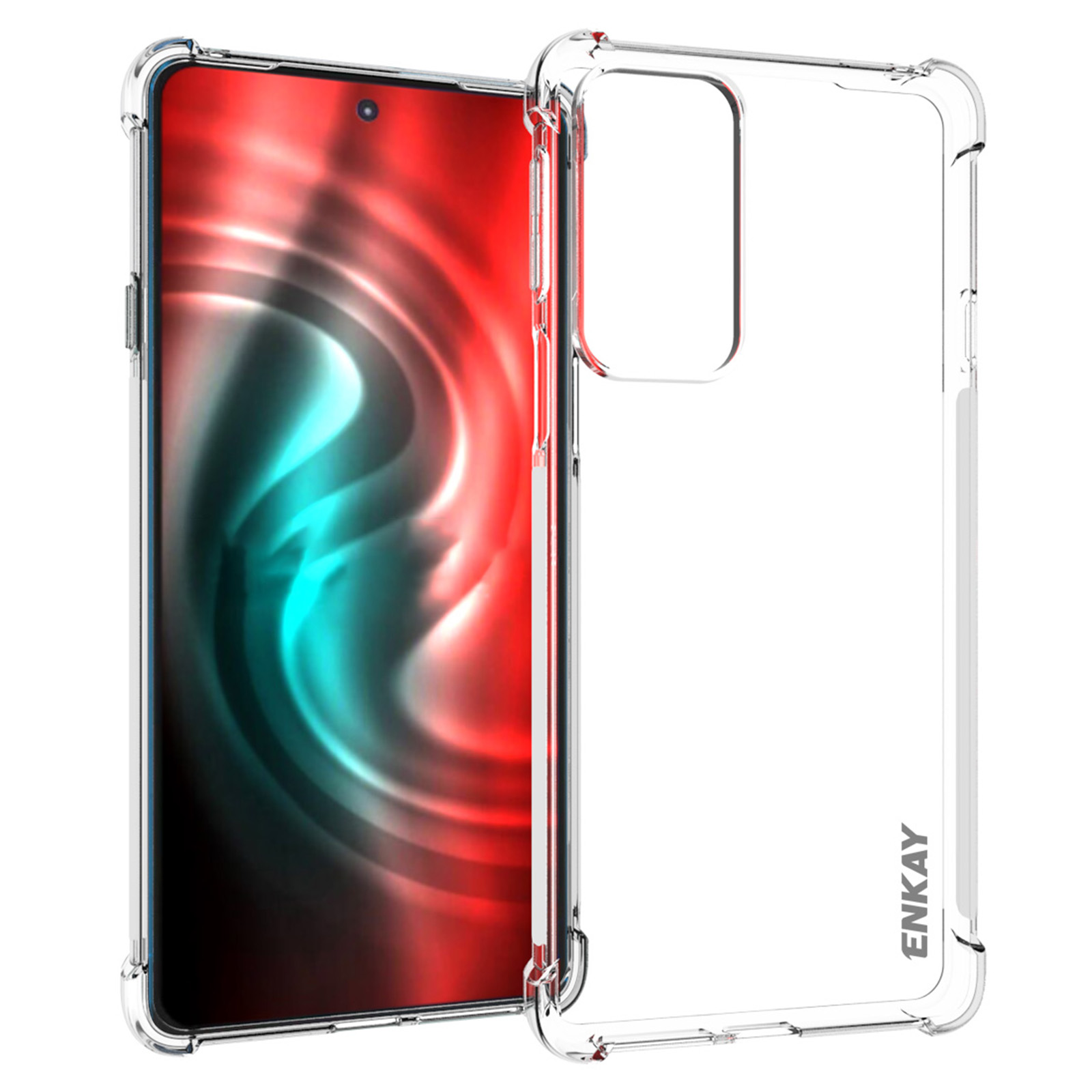 

Enkay Hut Prince Enhanced Ecksschockdicht Kristallklar Tpu-telefonhülle Abdeckung Mit Einem Rutschstreifenrahmen Für Motorola Edge 20, Motorola Edge 20