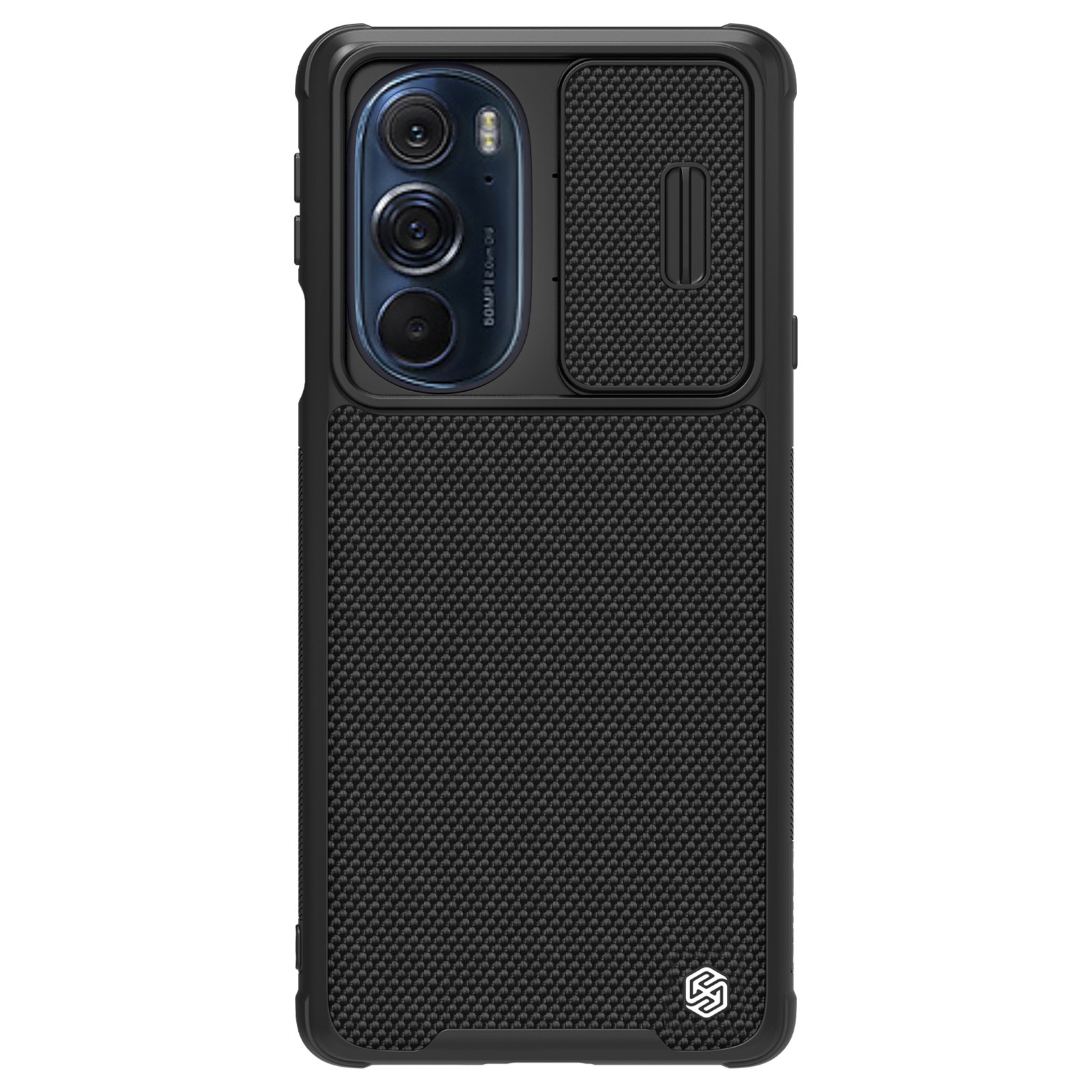 

NILLKIN POUR MOTOROLA EDGE X30 Empreinte Digitale SANS PC + TPU Cadre TPU Table De Protection Antidérapante Avec Couvercle De Glissière De Lentille, Apple iPhone 11 Pro Max 6.5 inch
