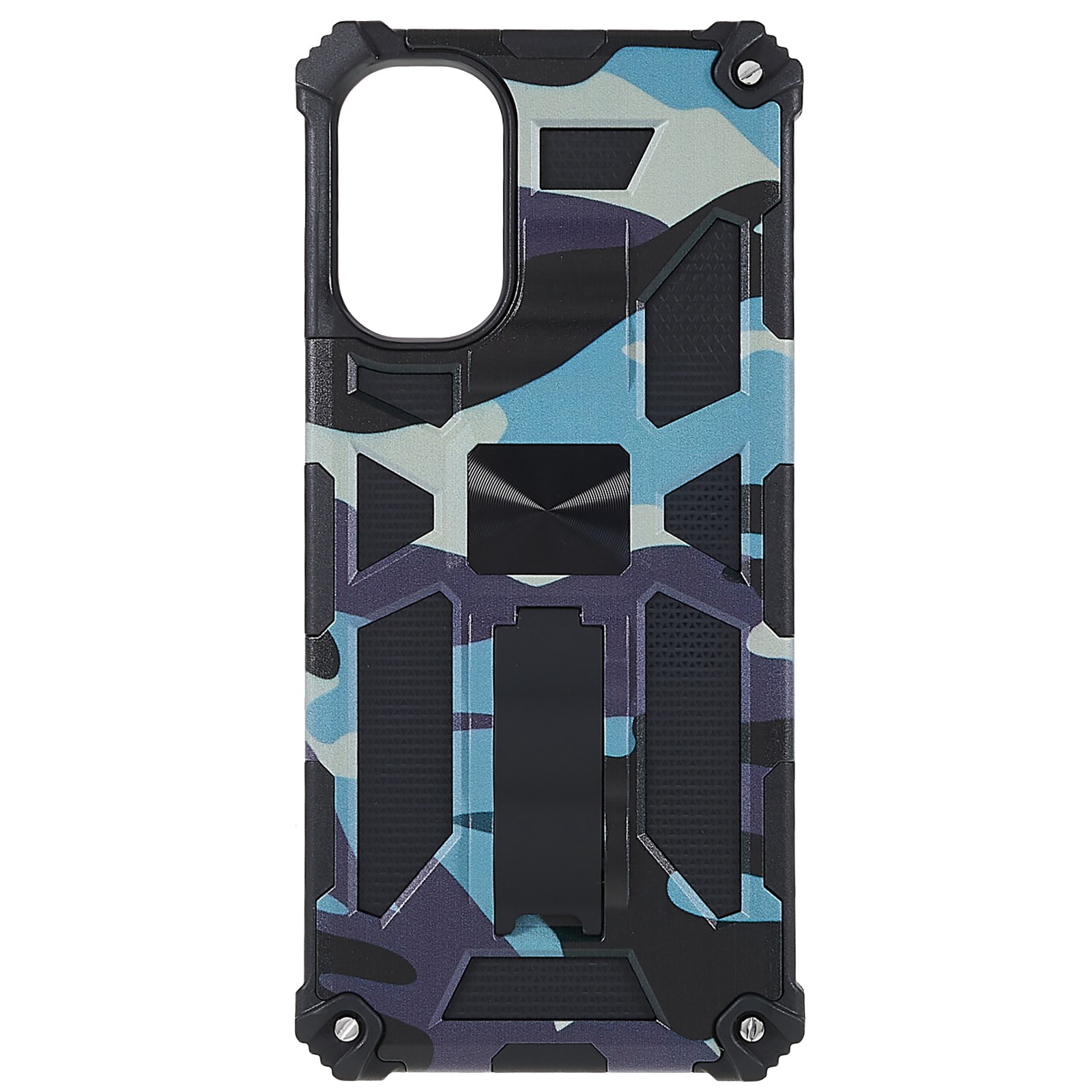 

Für Motorola Moto G (2022) Camouflage Case Dual Layer Hybrid Hard PC Soft TPU Military Grade Schockabsorption Kickstand Cover - Hellgrün, Motorola Moto G (2022) 5G