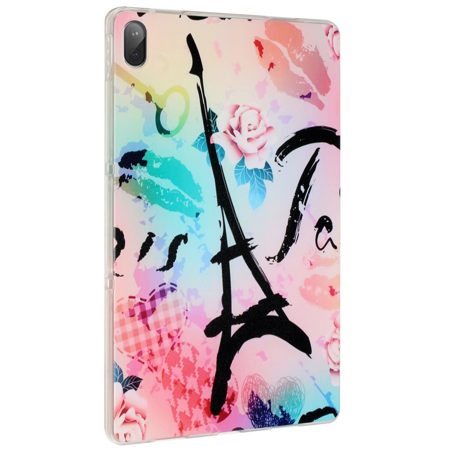 

Für Lenovo Tab P11 Tb-j606f/pad Plus Schockabsorbierende Flexible Tpu-rückzugsabdeckungsmuster-schützlinge - Rosenturm, Lenovo Tab P11 5G