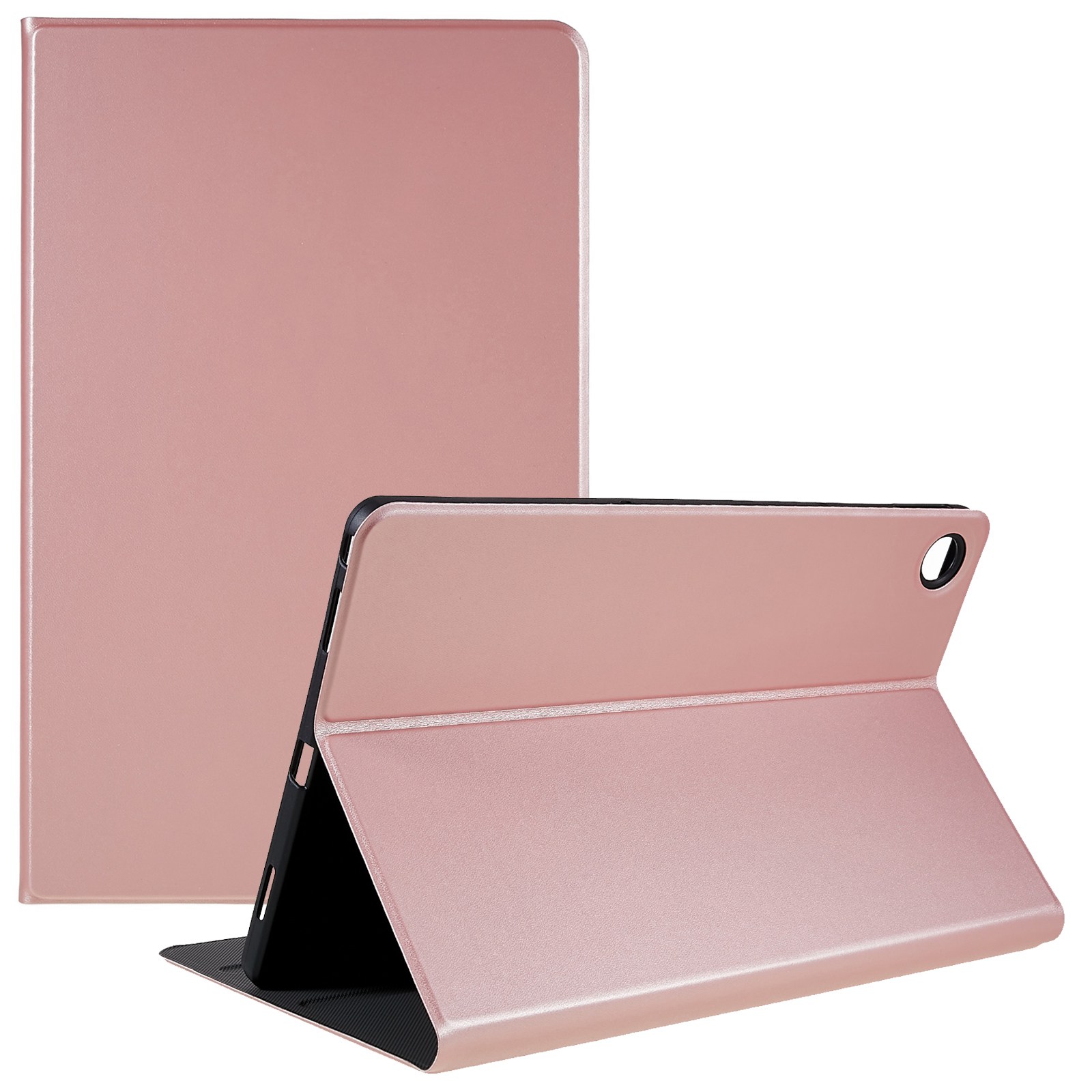 

PU Leder Fall Fall Für Lenovo Tab M10 Plus(gen 3), Verstellbarer Ständer Anti-Kratz Tablet Schutzhülle - Roségold, Lenovo Tab M10 Plus (3rd Gen)