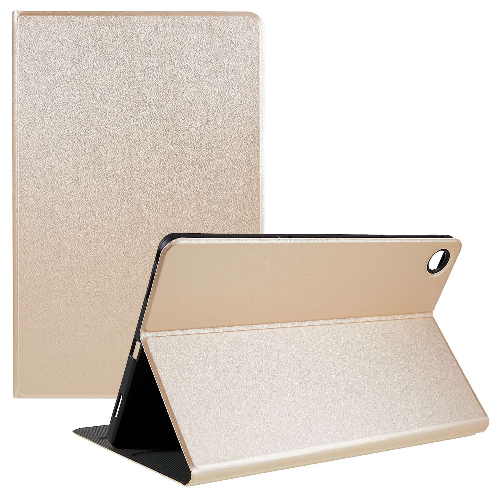

PU Leder Fall Fall Für Lenovo Tab M10 Plus(gen 3), Verstellbarer Ständer Anti-Kratz Tablet Schutzhülle - Gold, Lenovo Tab M10 Plus (3rd Gen)