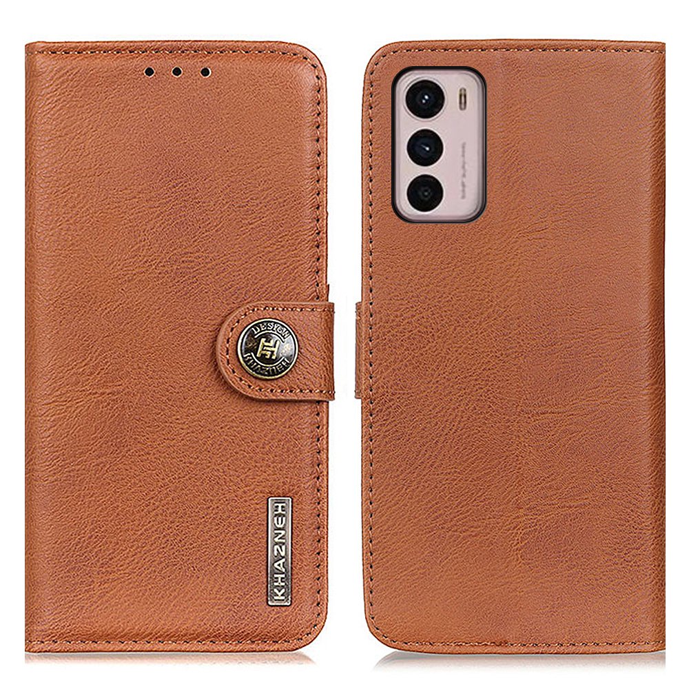 

Khazneh Für Motorola Moto G42 4G Anti-fall-struktur-pu-leder-telefon Brieftasche Schockdichte Folio Flip Schutzschutz Mit Ständer - Braun, Motorola Moto G42 4G