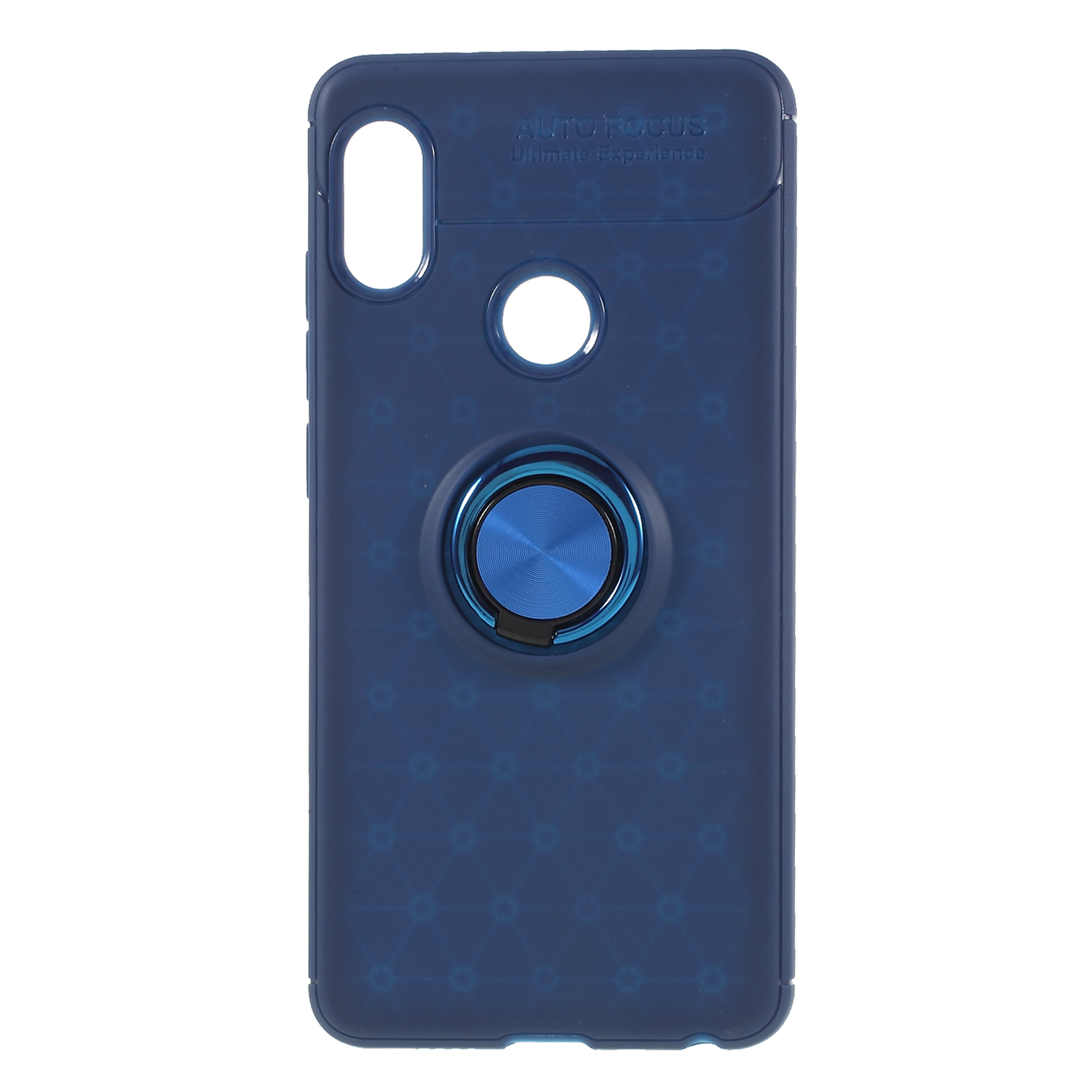 

Pour Xiaomi Redmi Note 5 Pro (Dual Camera) / Remarque Redmi Note 5 (Chine) Bague De Doigts Métalliques TPU TPU Téléphone Portable Téléphone De Protection - Bleu