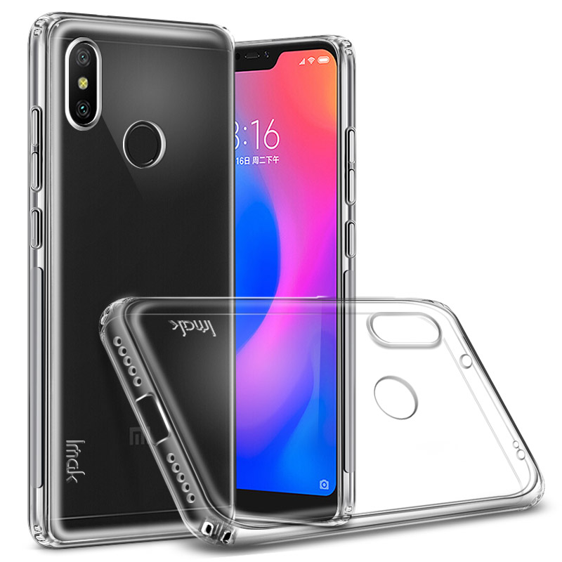 

IMAK Anti-drop TPU Phone Case + Screen Protector for Xiaomi Mi A2 Lite / Redmi 6 Pro - Transparent, Xiaomi Mi A2 Lite
