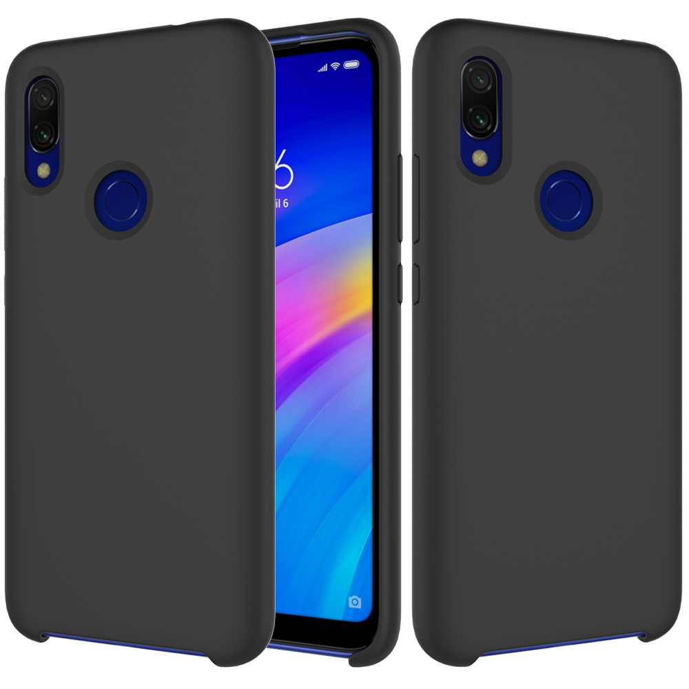 

Rubberized Silky Silicone Case for Xiaomi Redmi 7 - Black, Xiaomi Redmi 7
