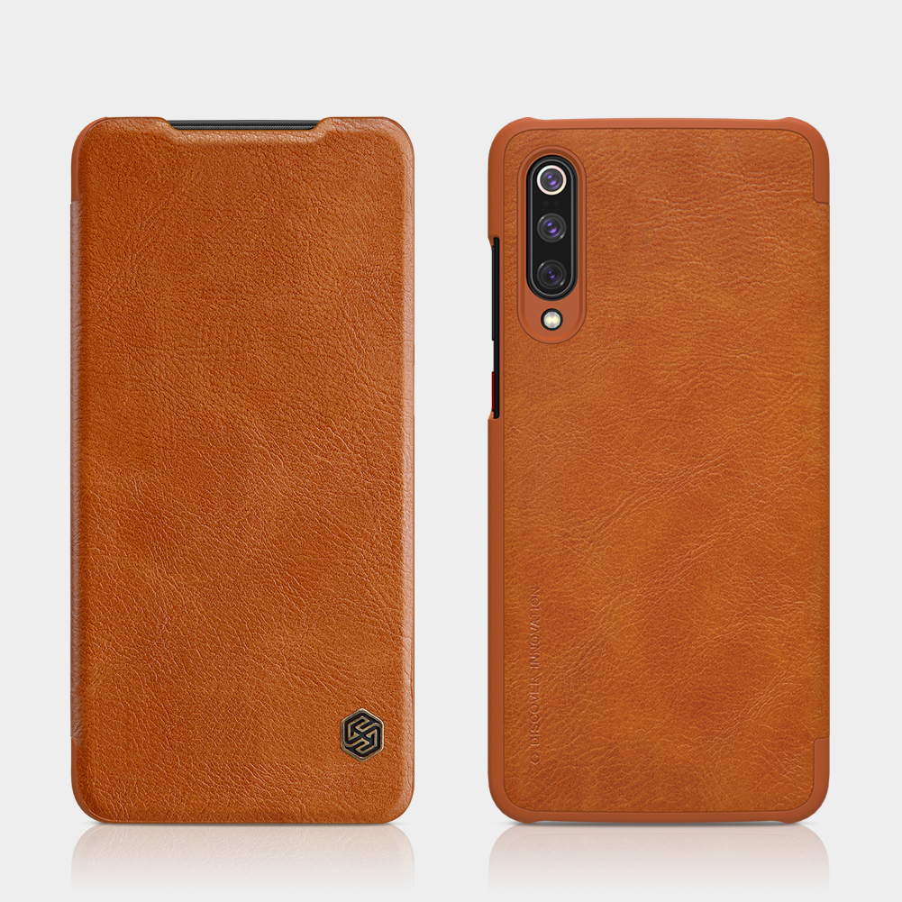 

NILLKIN Qin Series Leather Cover Shell with Card Slot for Xiaomi Mi 9 Pro 5G - Brown, Xiaomi Mi 9 Pro 5G
