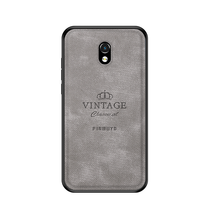 

Pinwuyo Honourable Series PC + TPU + Leder Hybrid -handyschale Für Xiaomi Redmi 8a - Grau, Xiaomi Redmi 8A