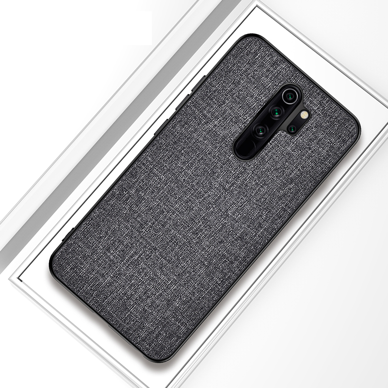 

Cloth Texture Hybrid PC + TPU Phone Cover for Xiaomi Redmi Note 8 Pro - Grey, Xiaomi Xiaomi Redmi Note 8 Pro