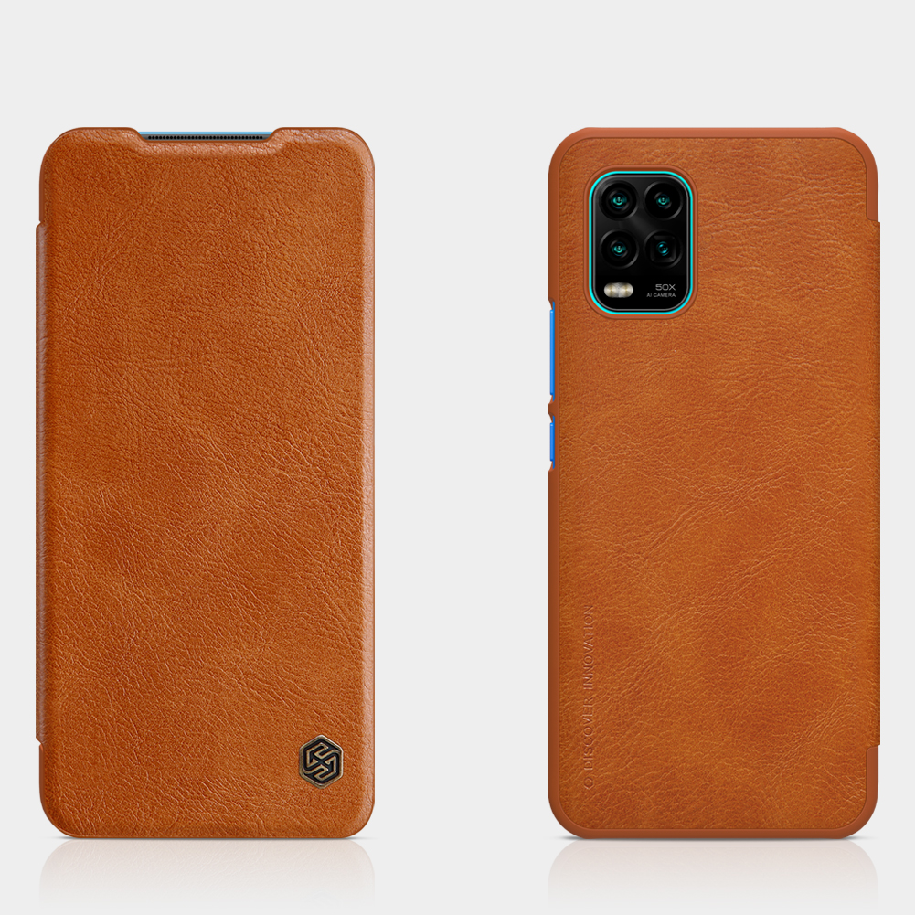 

Nillkin QIN-Serie Einzigartiger Design Ledertasche Für Xiaomi MI 10 Jugend 5G - Braun, Xiaomi Mi 10 Youth 5G