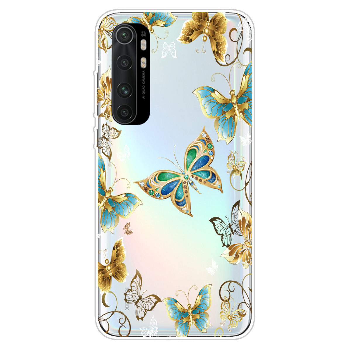 

Impression de Motif Soft TPU Shell Pour Xiaomi Mi Note 10 Lite - Papillon, Xiaomi Xiaomi Mi 10