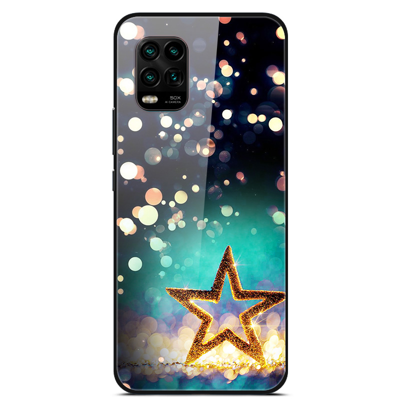 Fancy Style Printing Glass + PC + TPU Shell for Xiaomi Mi 10 Lite - Star