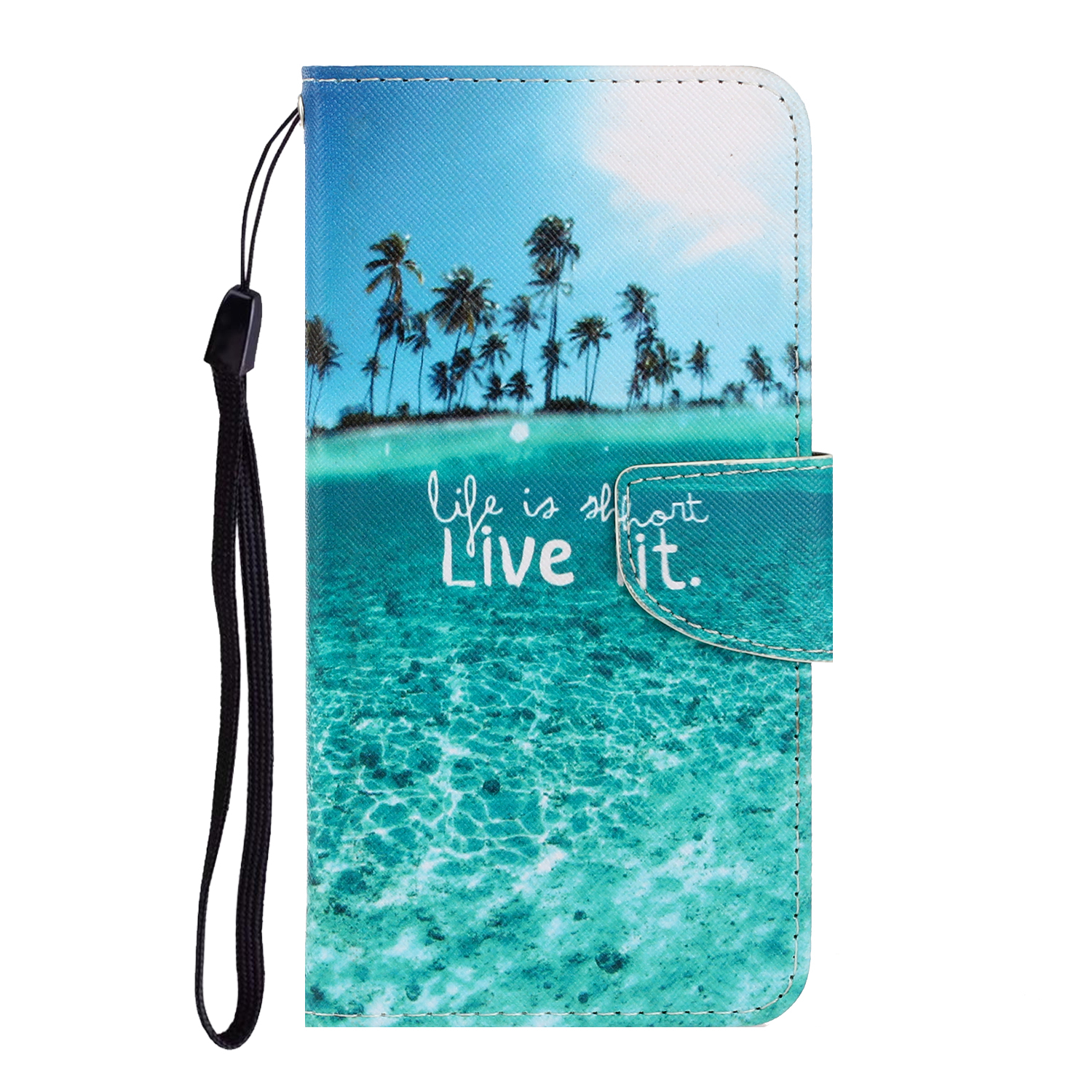 

Pattern Printing Wallet Leather Stand Case for Xiaomi Redmi 9C/9C NFC - English Characters