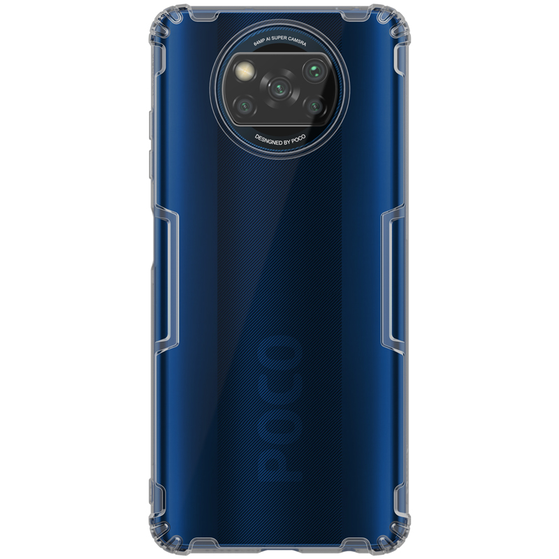 

NILLKIN Clear TPU Back Case for Xiaomi Poco X3 NFC/Poco X3 Pro - Grey, Xiaomi Poco X3 NFC