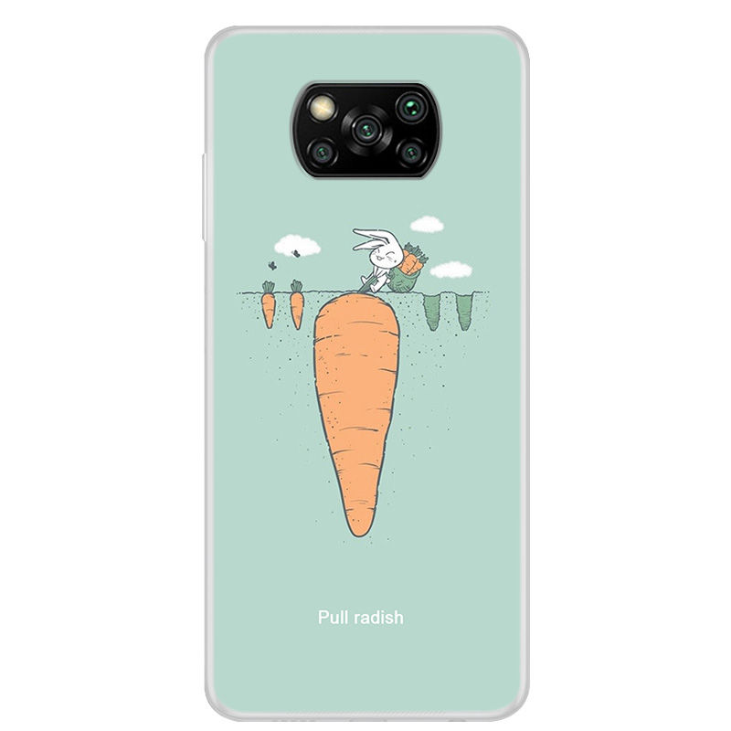 

Schöne Musterdruck -tpu -abdeckung Für Xiaomi Poco X3 NFC Protector Shell - Karotte, Xiaomi Poco X3 NFC