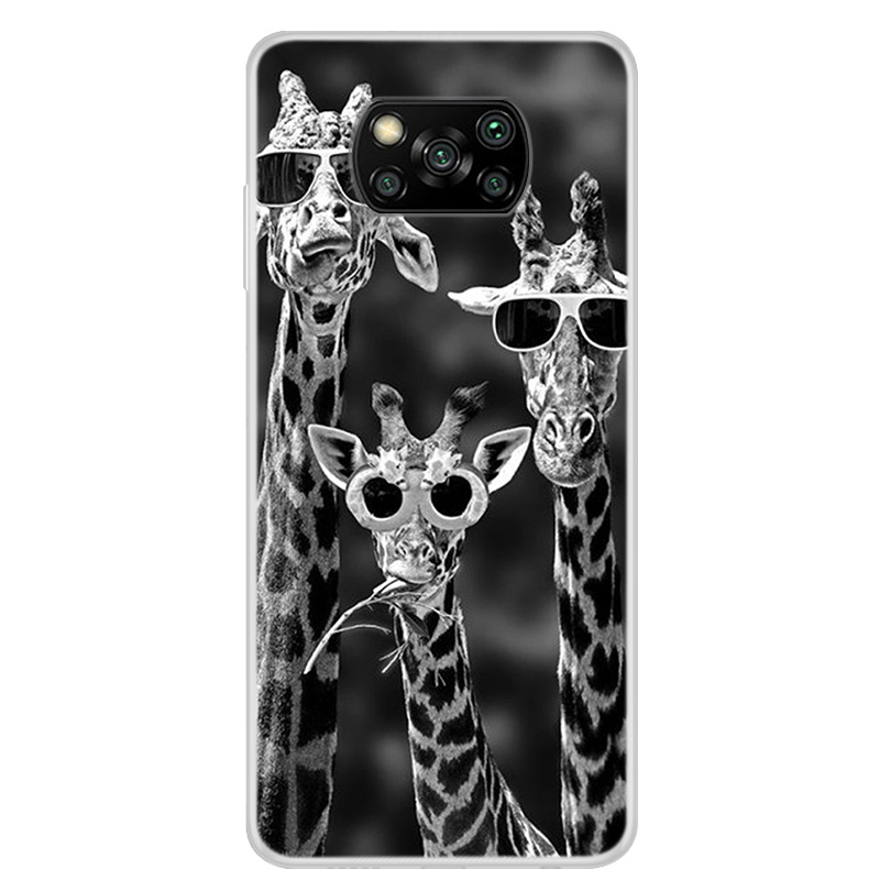 

Schöne Musterdruck -tpu -abdeckung Für Xiaomi Poco X3 NFC Protector Shell - Giraffe, Xiaomi Poco X3 NFC
