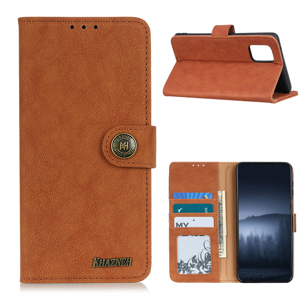 

Khazneh Wallet Stand Retro Split Ledertasche Für Xiaomi Mi 10T 5G / Mi 10T Pro 5g / Redmi K30s - Braun, Xiaomi Redmi K30S