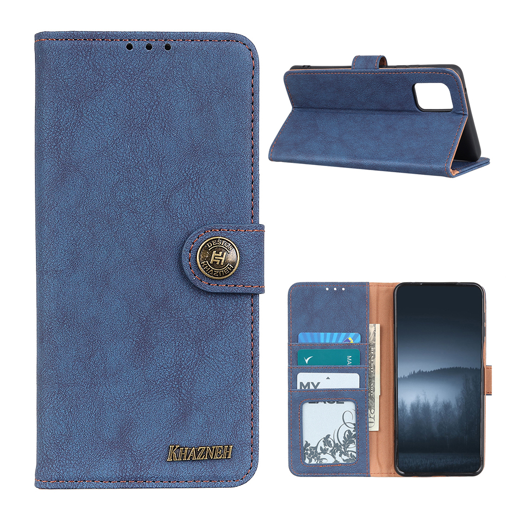 

Khazneh Wallet Stand Retro Split Ledertasche Für Xiaomi Mi 10T 5G / Mi 10T Pro 5g / Redmi K30s - Blau, Xiaomi Redmi K30S