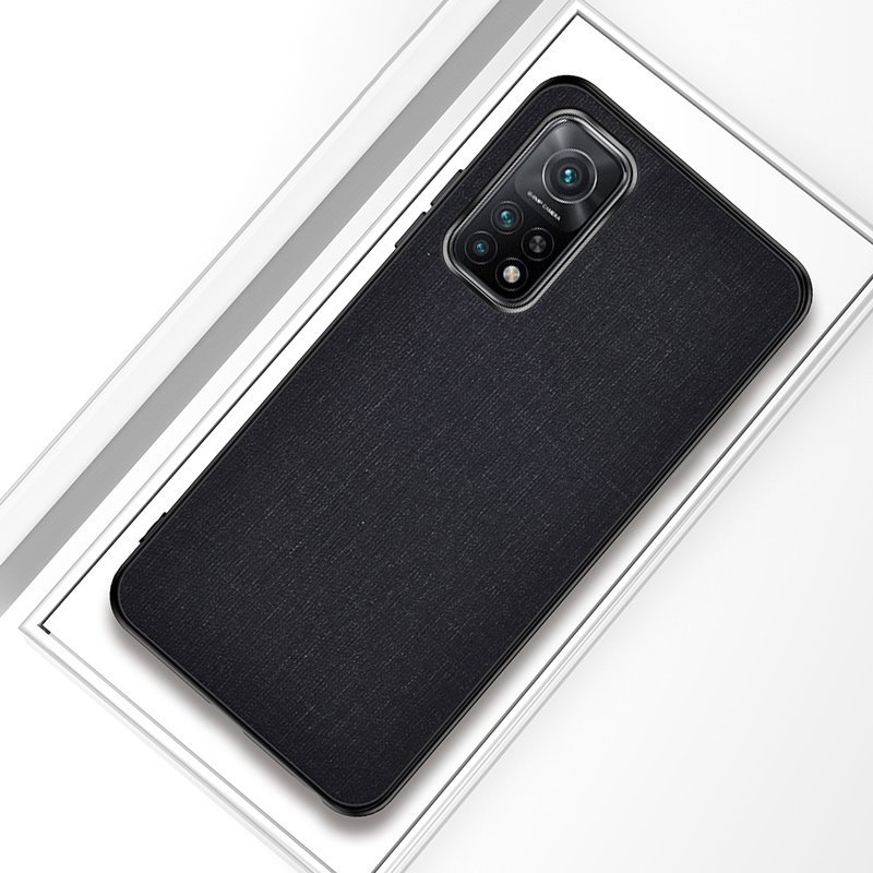 

Tuch Beschichtete TPU + PC-Telefon-Schutzhülle Für Xiaomi MI 10T 5G / MI 10T PRO 5G / Redmi K30s - Schwarz, Xiaomi Redmi K30S