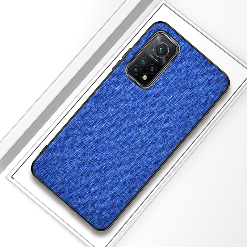 

Tuch Beschichtete TPU + PC-Telefon-Schutzhülle Für Xiaomi MI 10T 5G / MI 10T PRO 5G / Redmi K30s - Blau, Xiaomi Redmi K30S