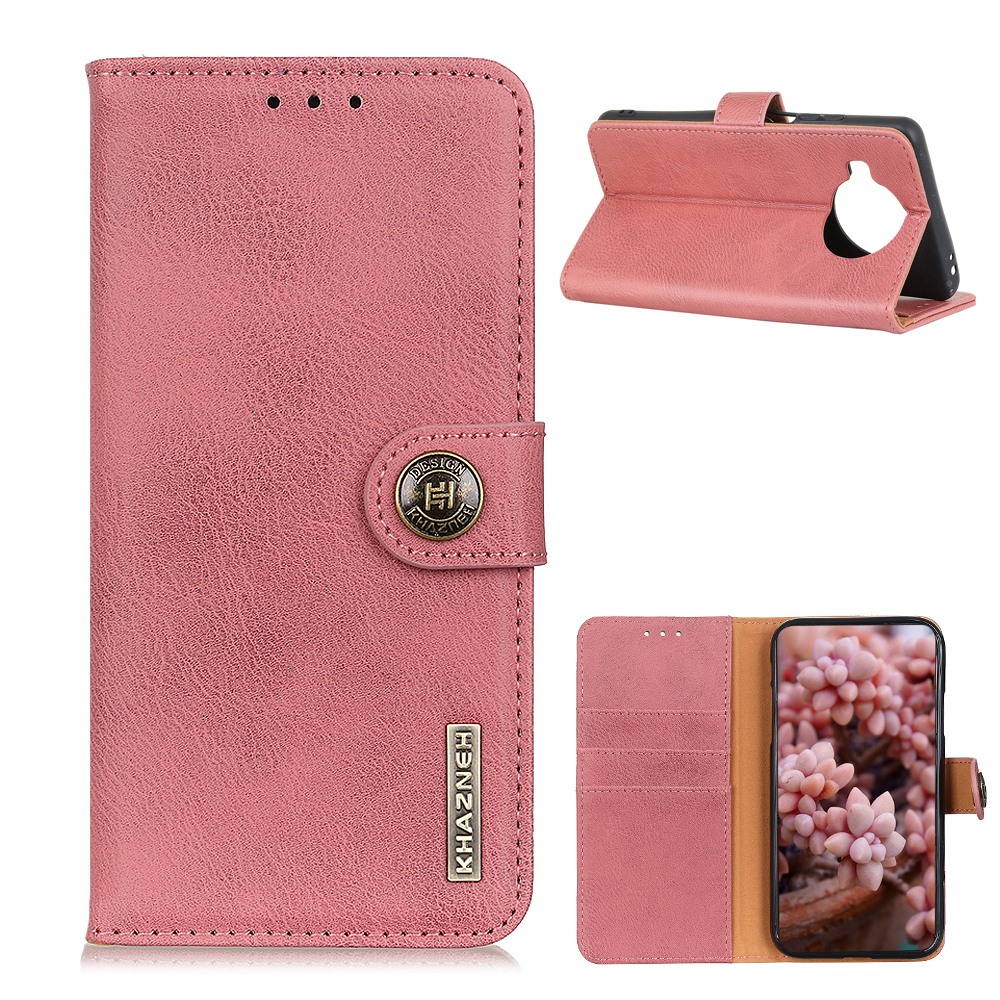

KhazNeh-Leder-Telefonabdeckung Für Xiaomi MI 10T Lite 5G / Redmi HINWEIS 9 PRO 5G / MI 10I 5G / MI 10i 5g Standkoffer - Rosa, Xiaomi Mi 10T Lite 5G