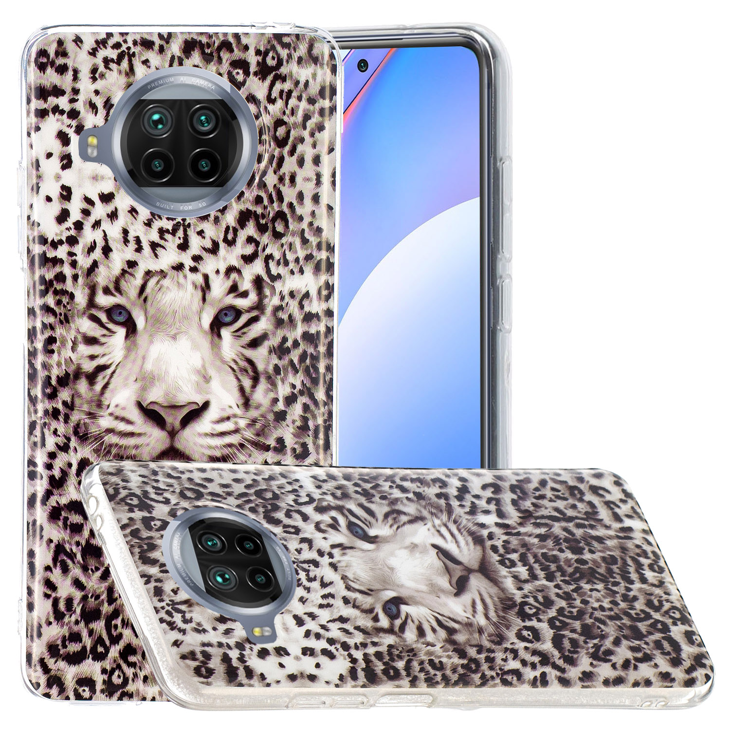 

Noctilucent Strukturierte IMD -abdeckung Für Xiaomi Mi 10T Lite 5G/Redmi Note 9 Pro 5g/mi 10i 5G TPU -fall - Leopard, Xiaomi Mi 10T Lite 5G