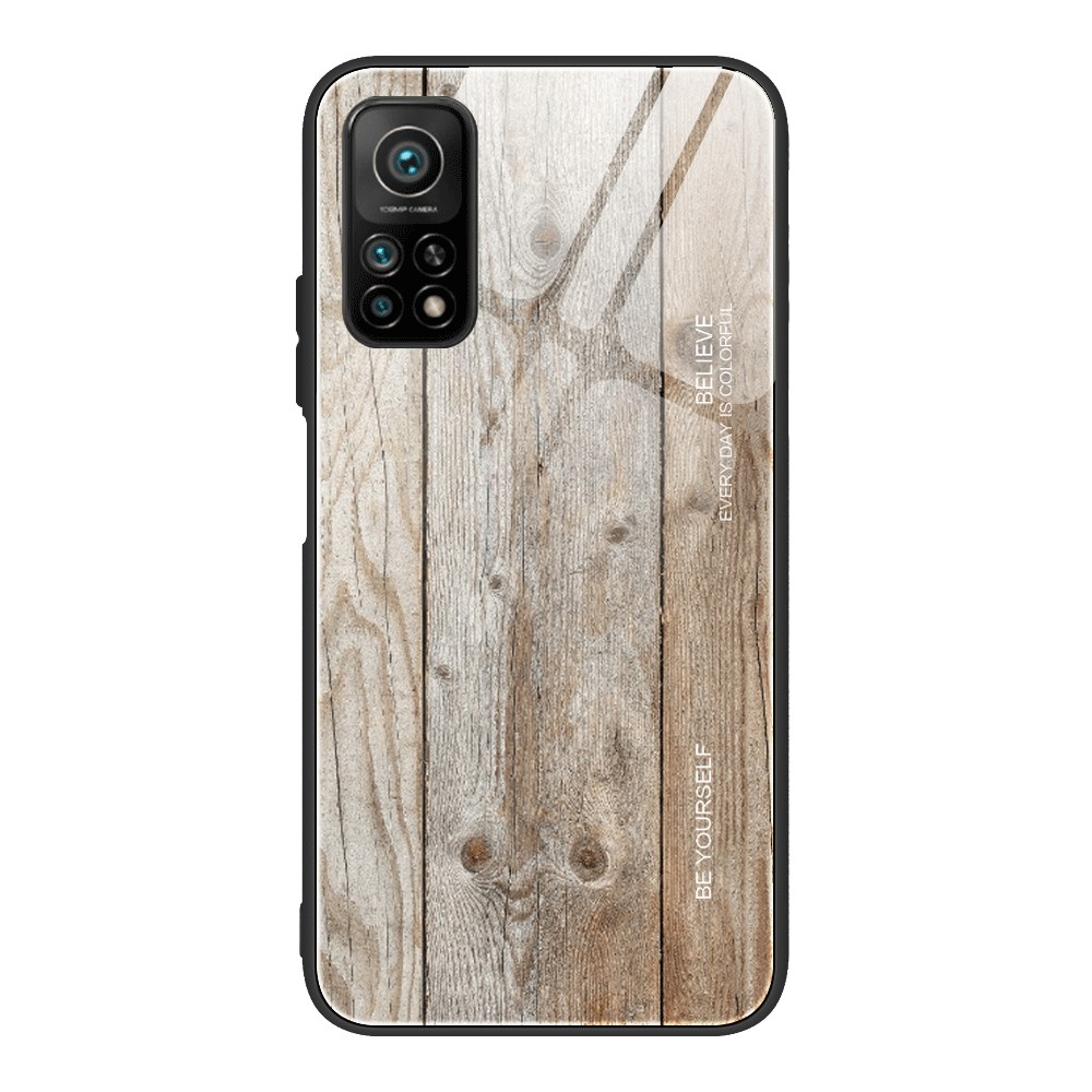 

Wooden Texture TPU Edge + Tempered Glass Phone Cover Case for Xiaomi Mi 10T 5G/Mi 10T Pro 5G / Redmi K30S - Grey, Xiaomi Redmi K30S