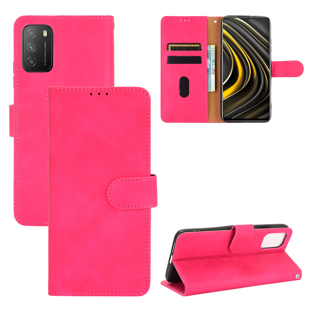 

Étui de Téléphone Portable de Portefeuille en Cuir PU Délicat Pour Xiaomi Poco M3 - Rose, Xiaomi Xiaomi Poco M3