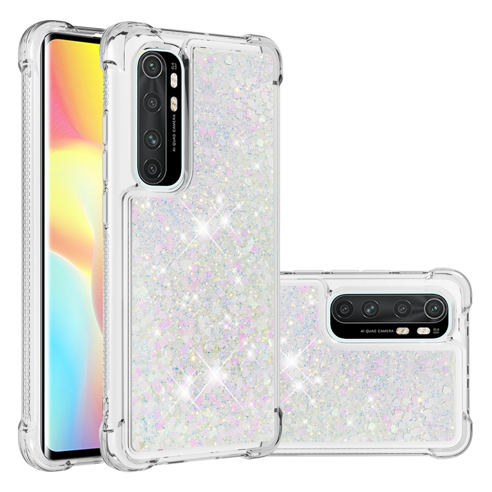 

Dynamische Quicksand-TPU-Handy-Schutzabdeckung Für Xiaomi MI-Anmerkung 10 Lite - Weiß, Xiaomi Mi Note 10 Lite