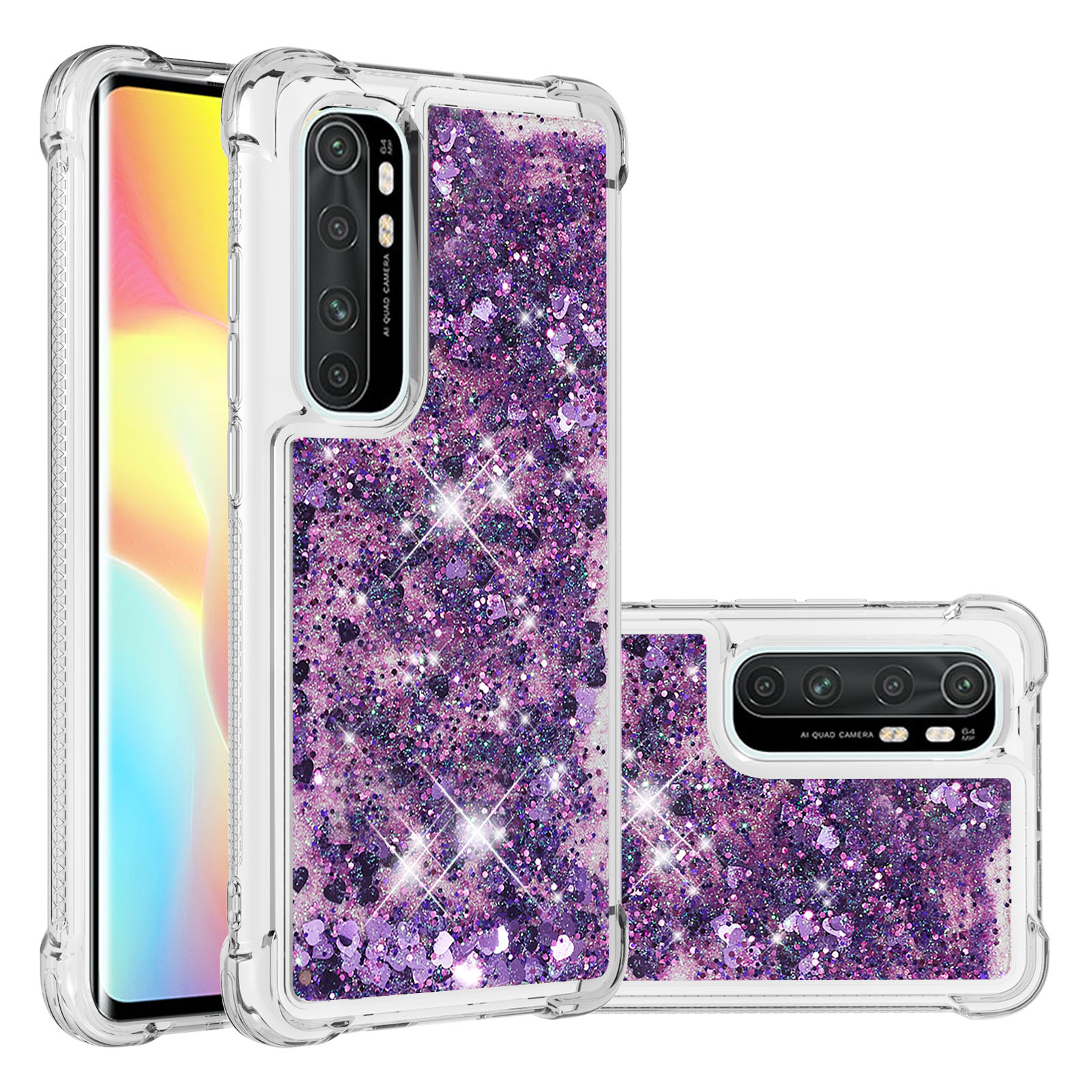 

Dynamische Quicksand-TPU-Handy-Schutzabdeckung Für Xiaomi MI-Anmerkung 10 Lite - Lila, Xiaomi Mi Note 10 Lite