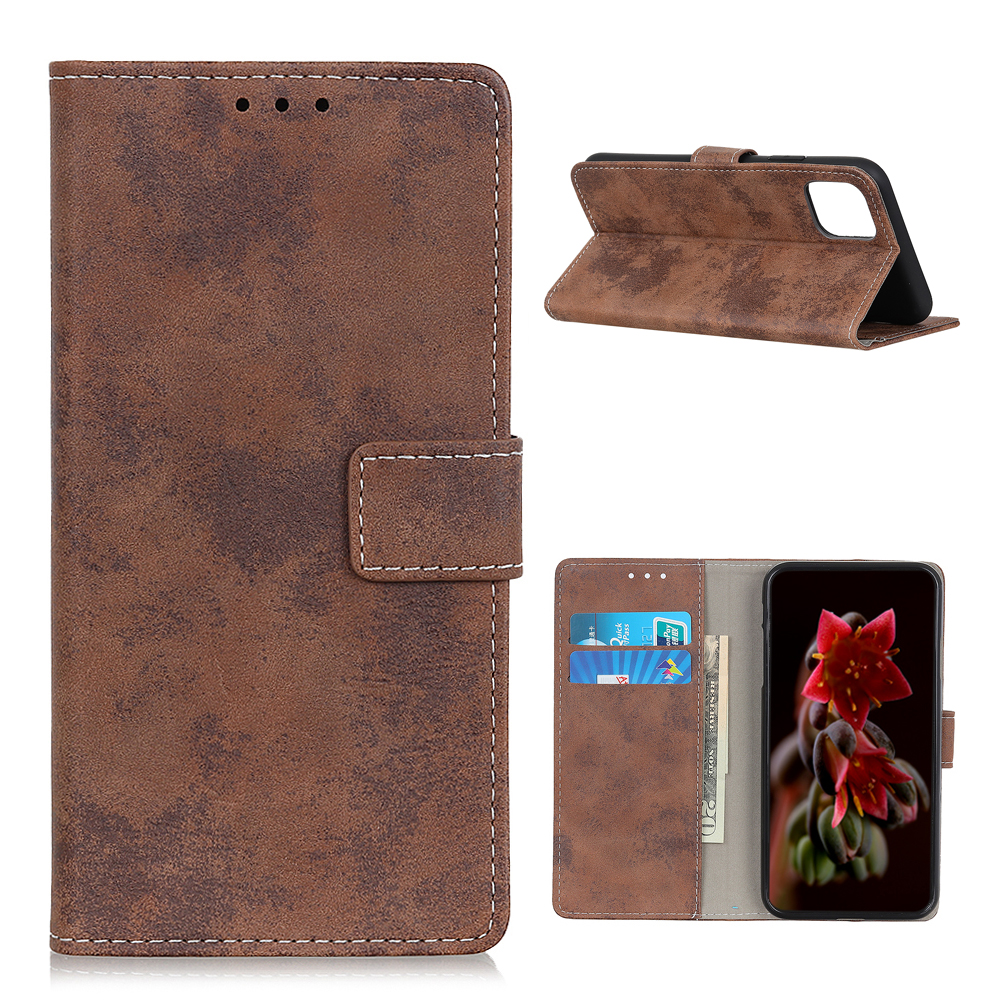 

PU Leder + TPU Stand Wallet Hülle Für Xiaomi Mi 11 Retro -stil -hülle - Braun, Xiaomi Mi 11