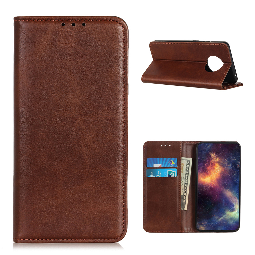 

Wallet Stand Design Magnetischer Verschluss Spalt Lederabdeckungskoffer Für Xiaomi Redmi Anmerkung 9 5g / Redmi Anmerkung 9T 5G - Kaffee, Xiaomi Redmi Note 9 5G