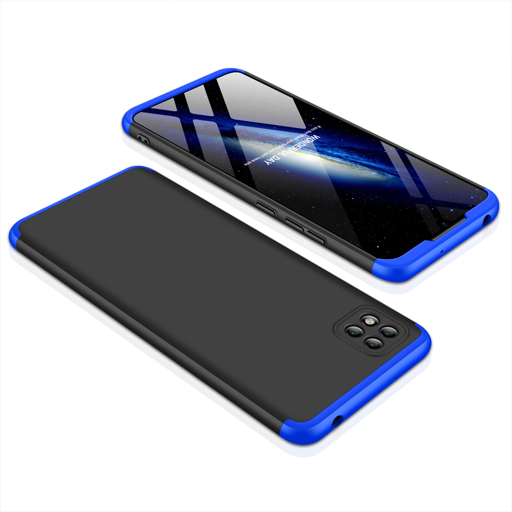 

GKK Abnehmbar 3-teilige Matte Pc-schutzhülle Für Xiaomi Poco C3 - Schwarz / Blau, Xiaomi Poco C3