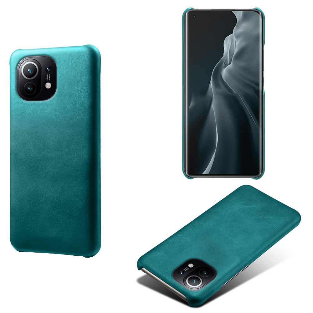 

KSQ PU-Lederbeschichteter PC-Telefongehäuse Für Xiaomi MI 11 - Grün, Xiaomi Mi 11