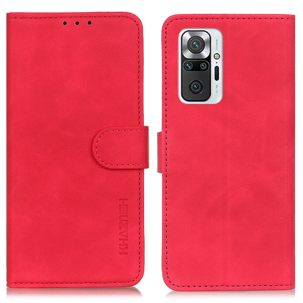 

Khazneh Retro PU Leather Hülle Für Xiaomi Redmi Note 10 Pro (global), Standfunktion Flip Magnet Wallet Phone Deckung- Rot Rot, Xiaomi Redmi Note 10 Pro 4G (Global)