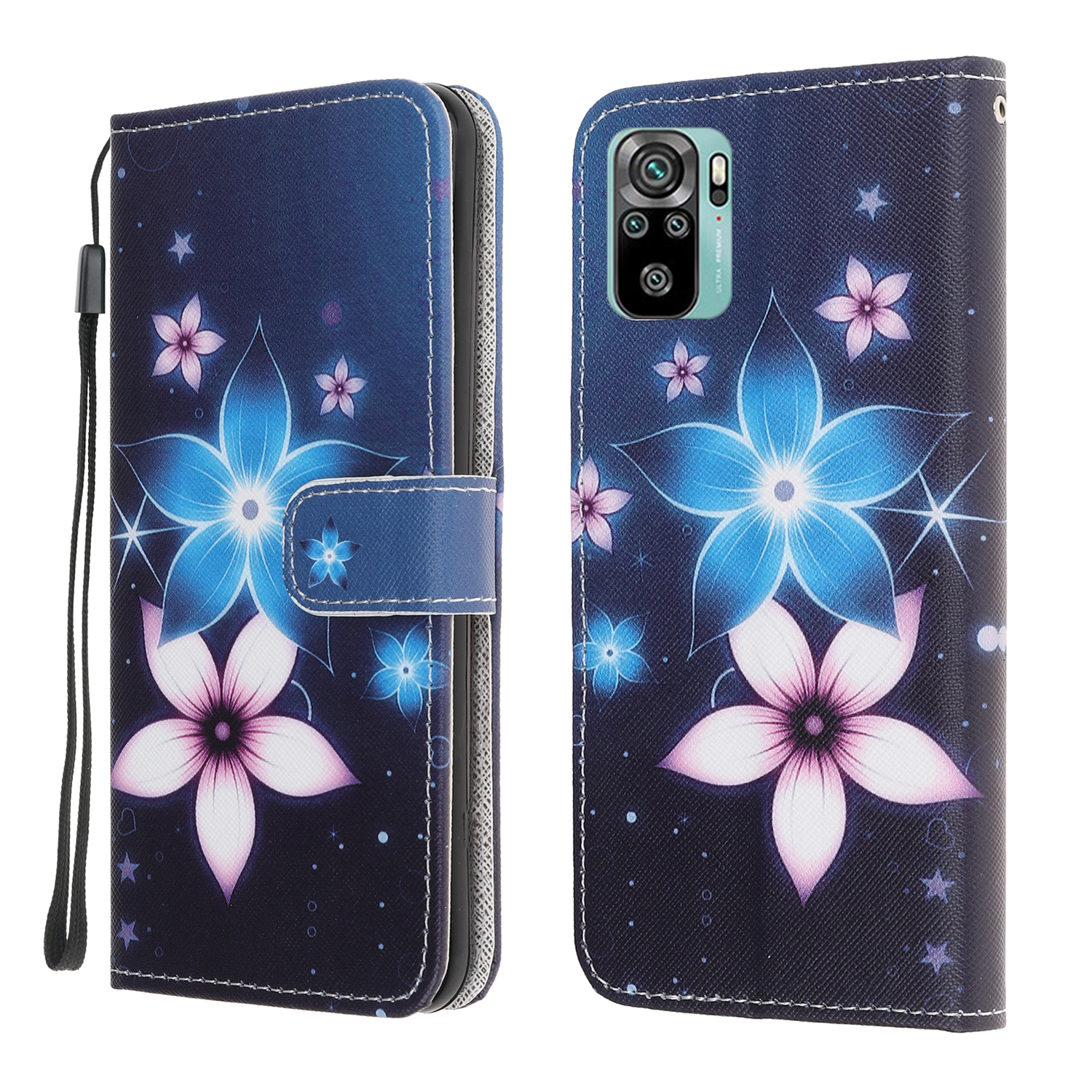 

3D -muster Druckkreuzstextur Leder Brieftasche Hülle Hülle Für Xiaomi Redmi Note 10 4g / Anmerkung 10s - Blume, Xiaomi Redmi Note 10S 4G